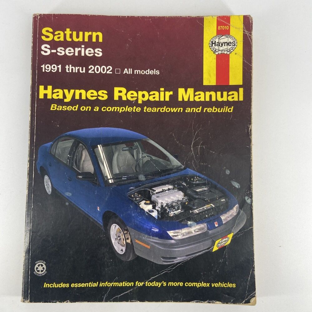 Saturn S Series Repair Manual HAYNES 87010 Teardown Rebuild 1991-2002